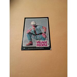 Vintage 1979 Village People Trading Card #56 Disco Era Vintage Music Collectible